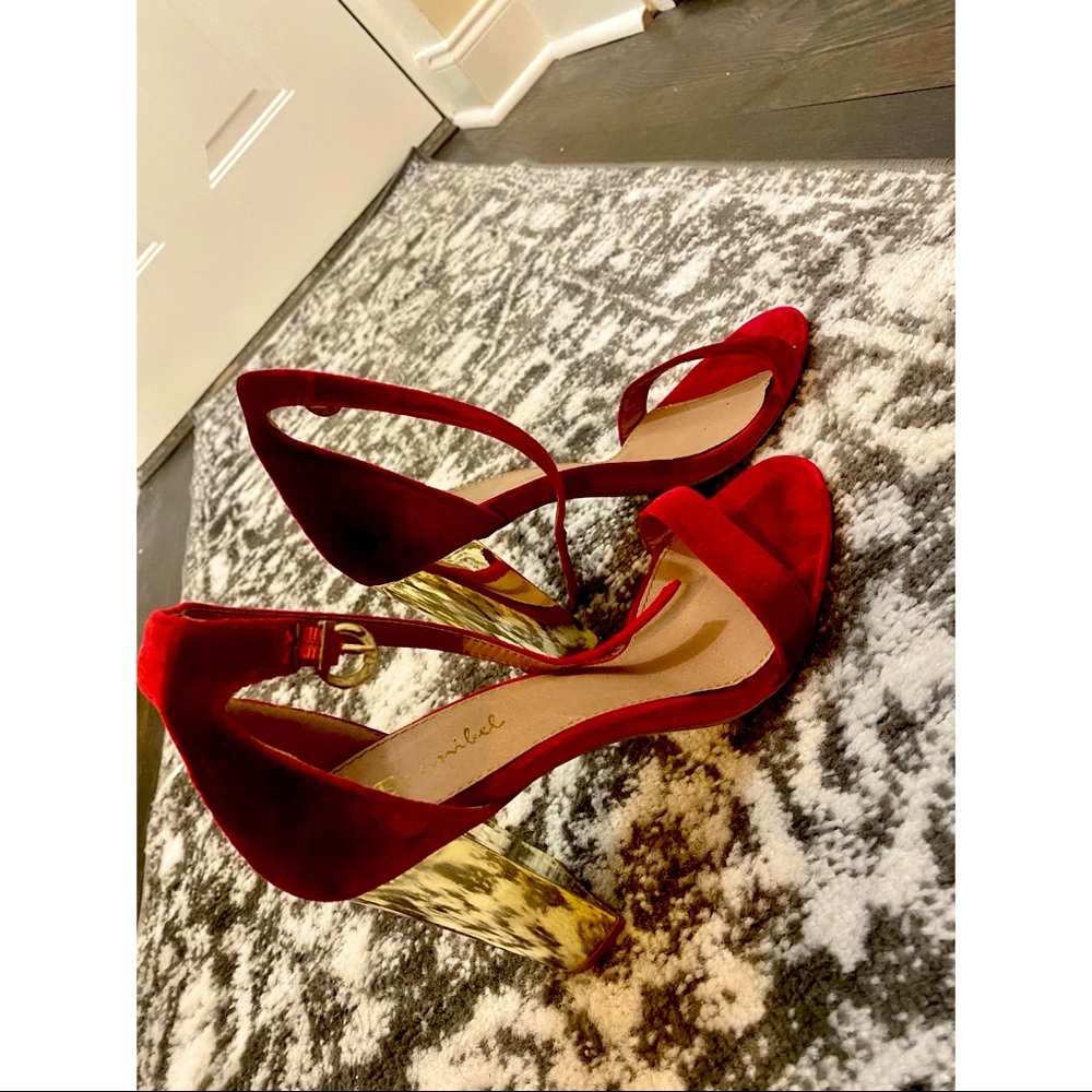 Red Suede Heels